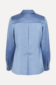 Stine Goya Collared Fitted Shirt Top Infinity Blue