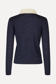 Stine Goya Collared Pullover Knit Knit Midnight Navy