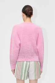 Stine Goya Crewneck Cardigan Knit Rose Blossom