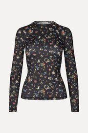 Stine Goya Elastic Long Sleeve Top Top Magnolia Garden