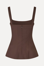 Stine Goya Elevated Structured Top Top Cocoa