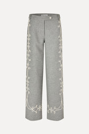 Stine Goya Embroidered Tab Pants Pants Tapered Embroidery Motif