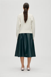 Stine Goya Gathered Waist Midi Skirt Skirt Dark Green