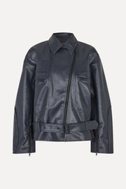 Stine Goya Hybrid Biker Jacket Jacket Midnight Stripes