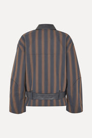 Stine Goya Hybrid Biker Jacket Jacket Midnight Stripes