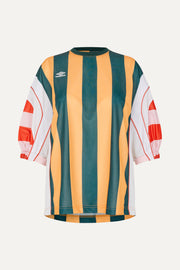 Stine Goya Jersey Snap Tee Top Multi Stripes