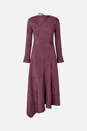 Stine Goya Long Sleeve Scoop Back Dress Dress Bordeaux