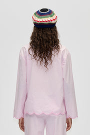 Stine Goya Long Sleeve Tunic Top Top Muted Blush