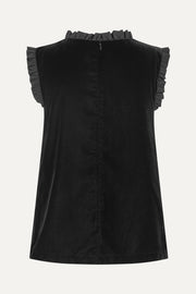 Stine Goya Mini Ruffle Top Top Black