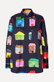 Stine Goya Pocket Oversized Shirt Top Refugios