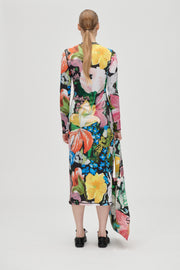 Stine Goya Pullover Long Sleeve Midi Dress Dress Flowers Under The Sun