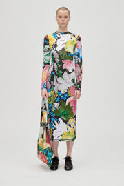 Stine Goya Pullover Long Sleeve Midi Dress Dress Flowers Under The Sun