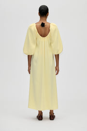 Stine Goya Romantic Voluminous Sleeve Dress Dress Pastel Yellow