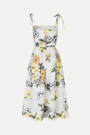 Stine Goya Scalloped Cut Out Dress Dress Wild Flowers Embroidery