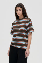 Stine Goya Short Sleeve T-Shirt Top Blue And Bold