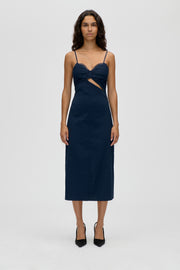 Stine Goya Strap Eyelet Midi Dress Dress Cherries On A Paisley