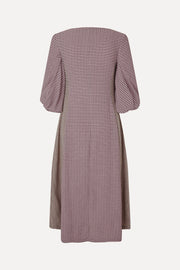 Stine Goya Three-Quarter Sleeve Midi Dress Dress Pink/Black