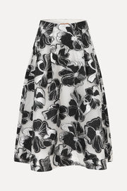 Stine Goya Voluminous Midi Skirt Skirt Anemone Jacquard