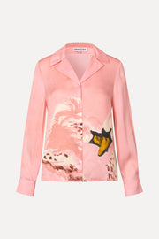 Stine Goya Wide Point Collar Shirt Top Swans