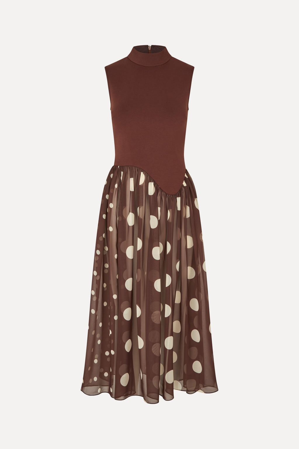 bcbg asymmetrical polka dots dress Stine Goya Draped Artist Blurry Chiffon A-Line Bridesmaid Dress A-LINE JUNIOR SIZE PROM GOWN Premium crepe Primary color:Navy