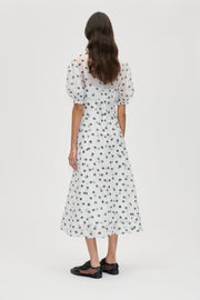 Stine Goya Bustier Stitch Midi Dress Dress Flower Polka Dot