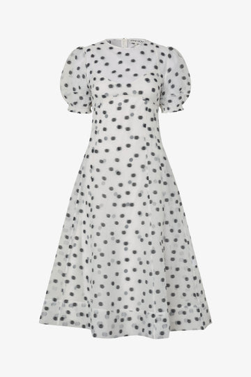 Stine Goya Bustier Stitch Midi Dress Dress Flower Polka Dot