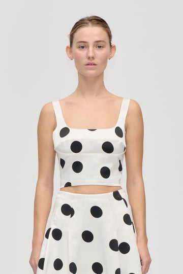 Stine Goya Corset Top Black Dots Stine Goya Corset Top Black Dots