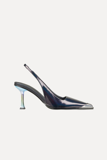 Stine Goya Eiffel Heels Footwear Black Holographic