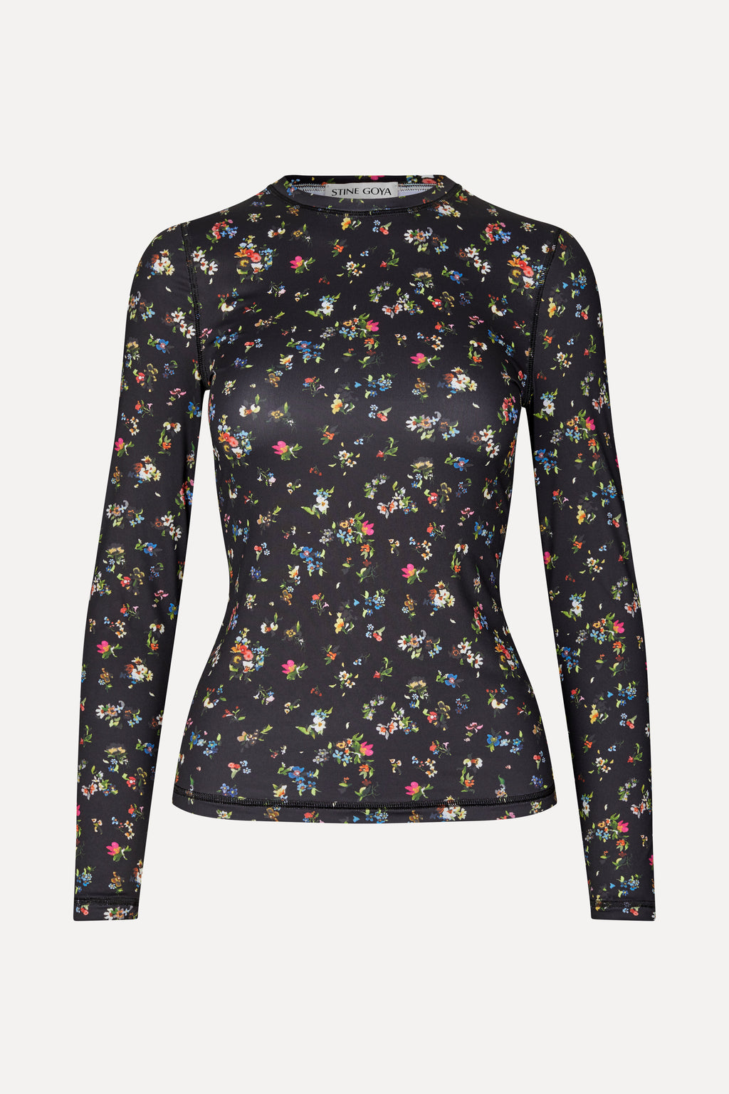 Elastic Long Sleeve Top - Magnolia Garden - Stine Goya