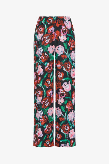 Stine Goya Elasticated Long Pants Pants Painted Rose Garden