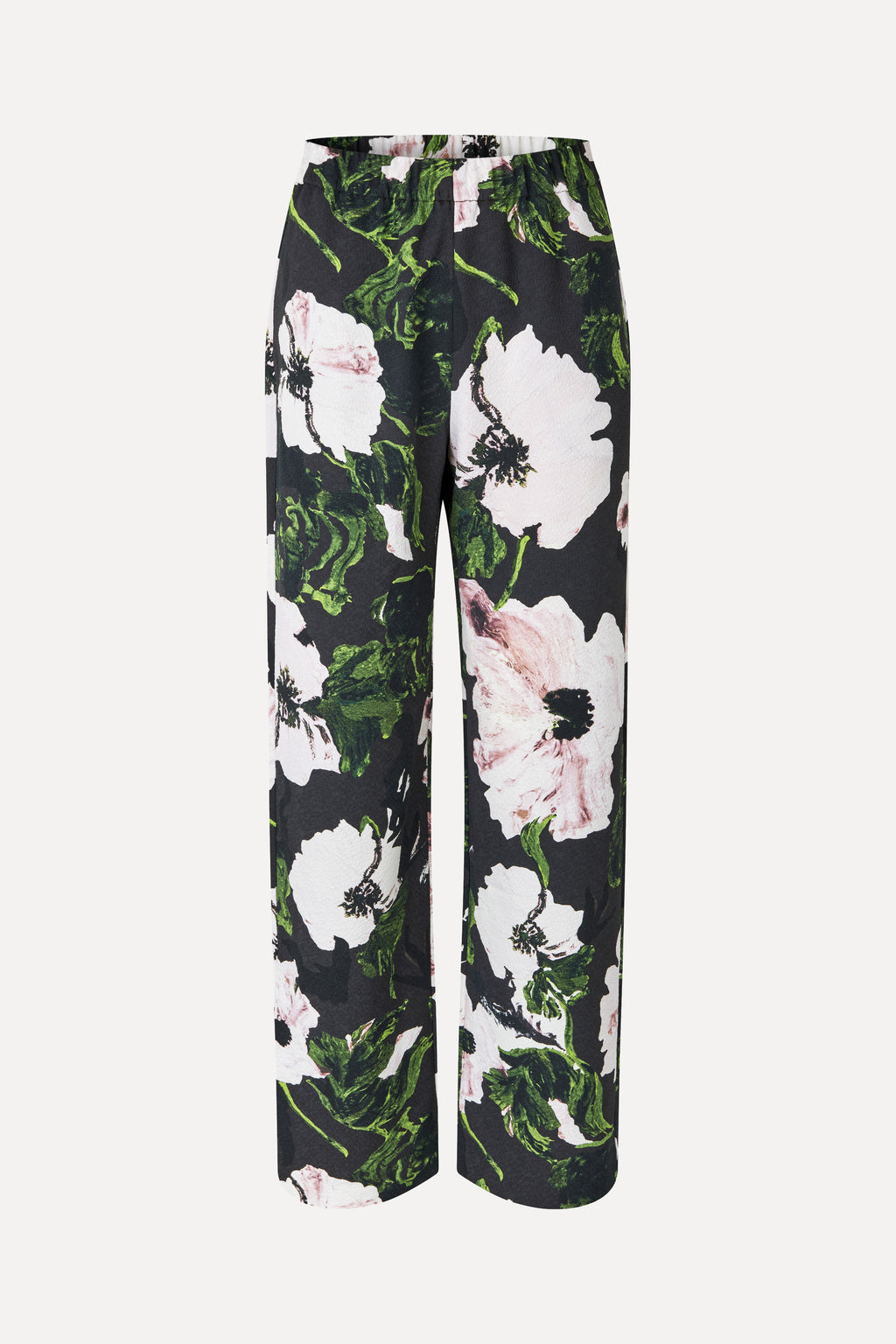 Elasticated Long Pants - Umber Windflower - Stine Goya