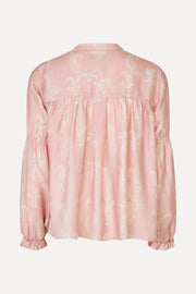 Stine Goya Elasticated Long Sleeve Top Top Cherries On A Paisley