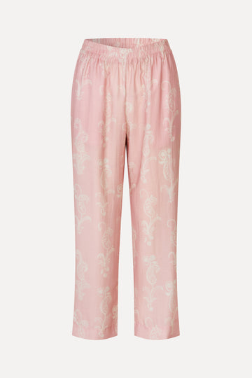 Stine Goya Elasticated Waistband Cropped Pants Pants Cherries On A Paisley