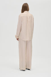 Stine Goya Elasticated Wide Pants Pants Symmetry In Cream