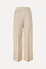 Stine Goya Elasticated Wide Pants Pants Symmetry In Cream