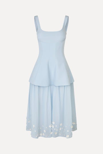 Stine Goya Elevated Bustier Dress Light Blue Bloom Stine Goya Elevated Bustier Dress Light Blue Bloom