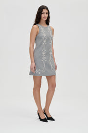 Stine Goya Embroidered Sleeveless Mini Dress Dress Tapered Embroidery Motif