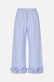 Stine Goya Floral Elasticated Long Pants Pants Brunnera Blue