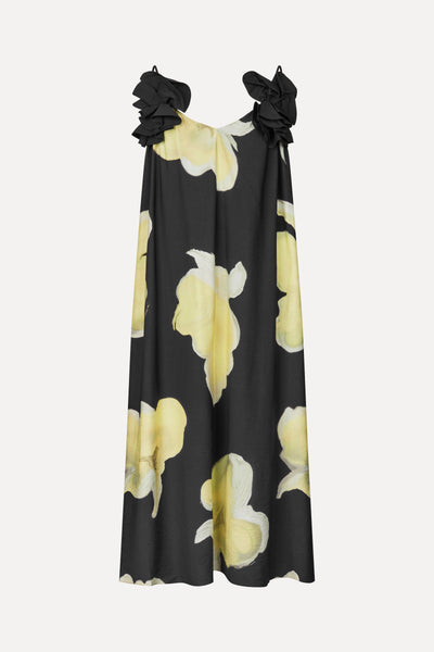 black yellow floral dress Stine Goya Long Petunias Low Iron If Needed Re: How to level fantasy gown Neck Size:15 1/2