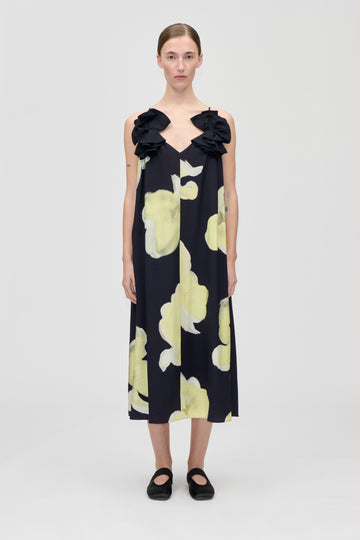 Stine Goya Floral Long Dress Yellow Petunias Stine Goya Floral Long Dress Yellow Petunias
