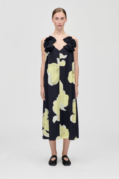 Stine Goya Floral Long Dress Yellow Petunias