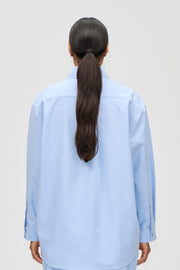 Stine Goya Floral Shirt Top Brunnera Blue