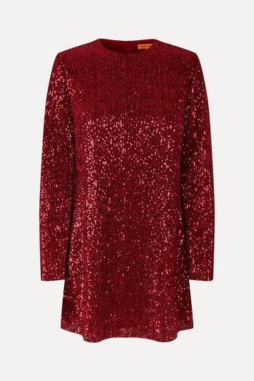 stine goya pink sequin dress Stine Goya Tamar Metallic Jacquard Mini Dress