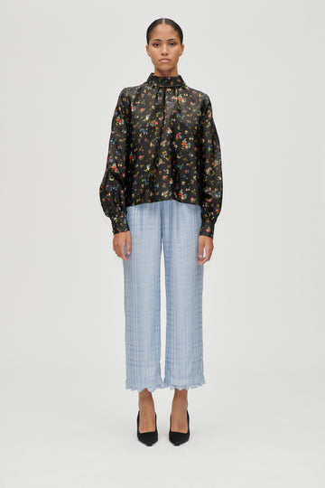 Stine Goya Gathered Long Sleeve Top Top Magnolia Garden