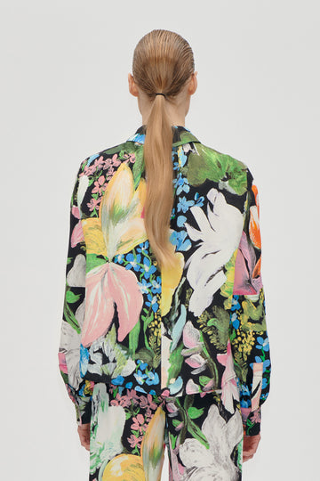 Stine Goya Gathered Long Sleeve Top Top Flowers Under The Sun