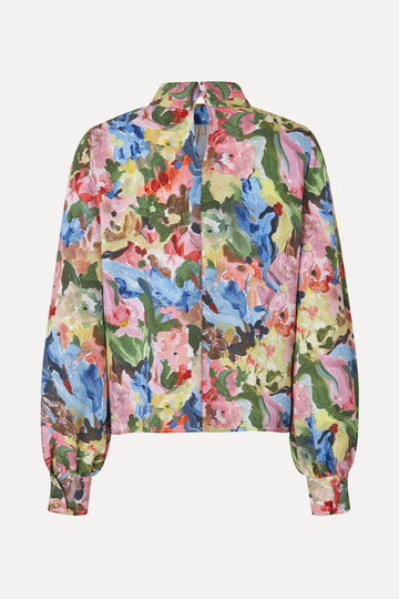 Stine Goya Gathered Long Sleeve Top Top Loves Me, Loves Me Not