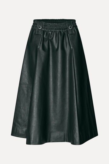Stine Goya Gathered Waist Midi Skirt Skirt Dark Green