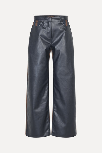 Hybrid Structured Pants - Midnight Stripes - Stine Goya