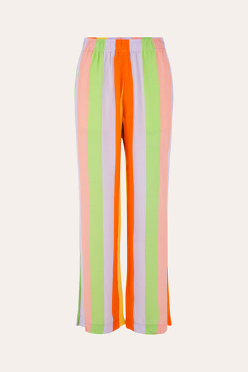 Fashion Women Short Multicolor Stripe Tight High Waist Elasticity