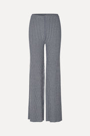 Stine Goya Long Flare Knit Pants Knit Soft Striped Rib